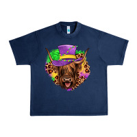 Navy highland cow mardi gras Urban Heavy Tee - JahusDesignShop