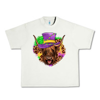 Pistachio highland cow mardi gras Urban Heavy Tee - JahusDesignShop