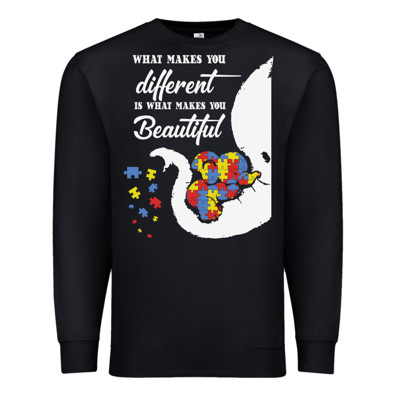 Autism Different Makes You Beautiful Premium Sweatshirt by CowhideDigitalArt | Teevron