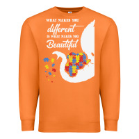 Carrot Autism Different Makes You Beautiful Premium Sweatshirt - CowhideDigitalArt