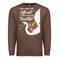 Chestnut Autism Different Makes You Beautiful Premium Sweatshirt - CowhideDigitalArt