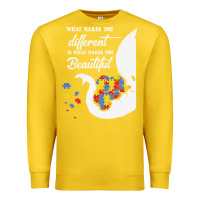 Lemon Autism Different Makes You Beautiful Premium Sweatshirt - CowhideDigitalArt