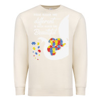 Sandshell Autism Different Makes You Beautiful Premium Sweatshirt - CowhideDigitalArt