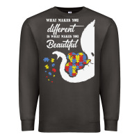 Smoke Autism Different Makes You Beautiful Premium Sweatshirt - CowhideDigitalArt