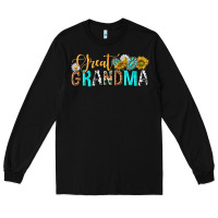 Black Western Great Grandma Long Sleeve Tee - texasbilliewilder