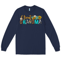 Navy Western Great Grandma Long Sleeve Tee - texasbilliewilder