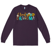 Plum Western Great Grandma Long Sleeve Tee - texasbilliewilder