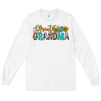 White Western Great Grandma Long Sleeve Tee - texasbilliewilder