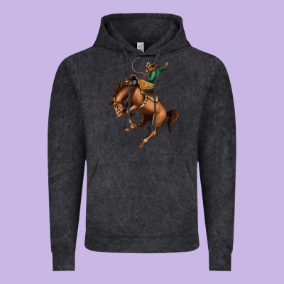 Bucking Bronco Rodeo Vintage Hoodie Designed By Bettercallsaul