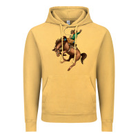 Vintage Mustard Bucking Bronco Rodeo Vintage Hoodie - Bettercallsaul