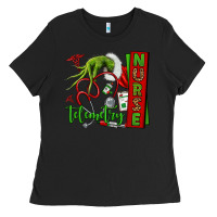Black grinch hand telemetry nurse Ladies Tee - NancyCooperArtShop