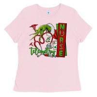 Bubblegum Pink grinch hand telemetry nurse Ladies Tee - NancyCooperArtShop