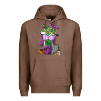Chestnut Halloween Cold Drink Frappe With Tombstone Premium Hoodie - FaDigitalArtStudio
