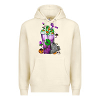 Sandshell Halloween Cold Drink Frappe With Tombstone Premium Hoodie - FaDigitalArtStudio