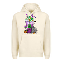 Tofu Halloween Cold Drink Frappe With Tombstone Premium Hoodie - FaDigitalArtStudio