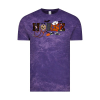 Cloud Purple Halloween Nurse Vintage Tee - RanaPortraitStore
