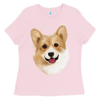 Bubblegum Pink Corgi Ladies Tee - Jasminsmagicworld