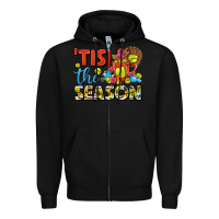 Black tis the season  softball coffee mug Zipper Hoodie - FaDigitalArtStudio