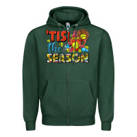 Sports Green tis the season  softball coffee mug Zipper Hoodie - FaDigitalArtStudio