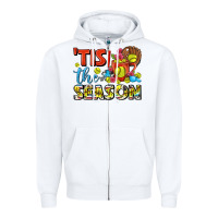 White tis the season  softball coffee mug Zipper Hoodie - FaDigitalArtStudio