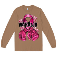 Toasted Coconut Warrior Breast Cancer with boxing gloves Long Sleeve Tee - NancyCooperArtShop