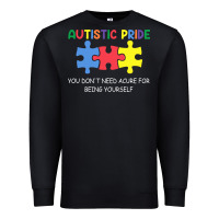 Black Autistic Pride Autism Awareness Premium Sweatshirt - CowhideDigitalArt