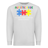 Dove Grey Autistic Pride Autism Awareness Premium Sweatshirt - CowhideDigitalArt