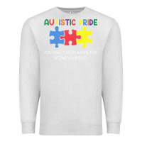 Oatmeal Heather Autistic Pride Autism Awareness Premium Sweatshirt - CowhideDigitalArt