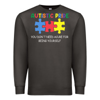 Smoke Autistic Pride Autism Awareness Premium Sweatshirt - CowhideDigitalArt