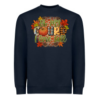 Navy oh my gourd i love fall Heavyweight Sweatshirt - CowGirlArtShop