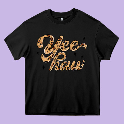 Yeehaw Heavy Core Tee Designed By Maliassmallbusiness