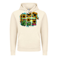 Vintage Artic Wyoming Map Sunflower Cactus Serape Vintage Hoodie - RanaPortraitStore