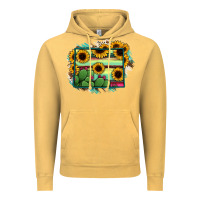 Vintage Mustard Wyoming Map Sunflower Cactus Serape Vintage Hoodie - RanaPortraitStore