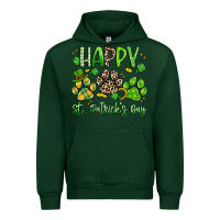 Forest Green happy st. patricks day paws Urban Hoodie - Artiststas