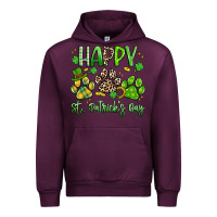 Mauve Wine happy st. patricks day paws Urban Hoodie - Artiststas