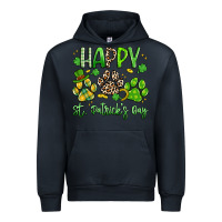 Navy happy st. patricks day paws Urban Hoodie - Artiststas
