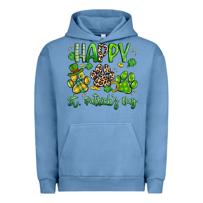 Happy St. Patricks Day Paws Urban Hoodie by Artiststas | Teevron