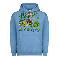 Pigment Pebble Blue happy st. patricks day paws Urban Hoodie - Artiststas