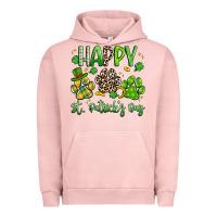 Pigment Salmon happy st. patricks day paws Urban Hoodie - Artiststas