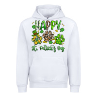White happy st. patricks day paws Urban Hoodie - Artiststas