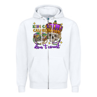 White King cake calories don't count skull Zipper Hoodie - FaDigitalArtStudio