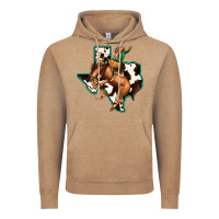Vintage Coffee Cowhide Texas Map Rodeo Cowboy Vintage Hoodie - Bettercallsaul