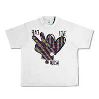 Lunar Rock Peace Love Autism Urban Heavy Tee - Bettercallsaul