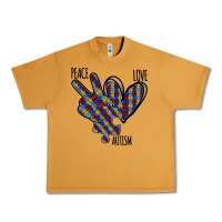 Peanut Butter Peace Love Autism Urban Heavy Tee - Bettercallsaul