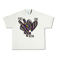 Pistachio Peace Love Autism Urban Heavy Tee - Bettercallsaul