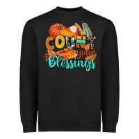 Black count your blessings Heavyweight Sweatshirt - CowGirlArtShop