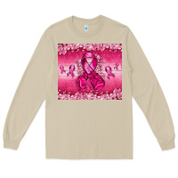Mushroom Breast Cancer with boxing gloves Long Sleeve Tee - NancyCooperArtShop