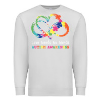 Dove Grey Love Needs No Words Heart Puzzle Autism Premium Sweatshirt - CowhideDigitalArt
