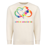 Sandshell Love Needs No Words Heart Puzzle Autism Premium Sweatshirt - CowhideDigitalArt