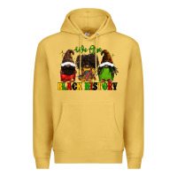 Antique Gold We are black history Premium Hoodie - FaDigitalArtStudio